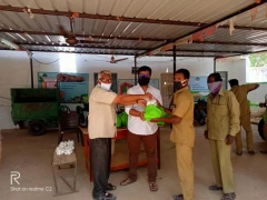 Sasank Reddy Donated Groceries in Jarravaripalli